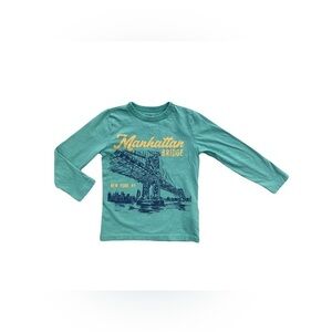Crewcuts Size 2-3 Manhattan Bridge Long Sleeve Tee